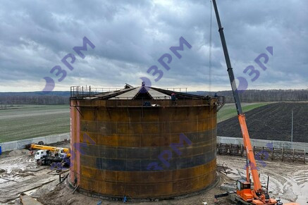 Битумное хранилище общим объемом 80000 м3 в Оренбурге - Опытный завод резервуаров и металлоконструкций